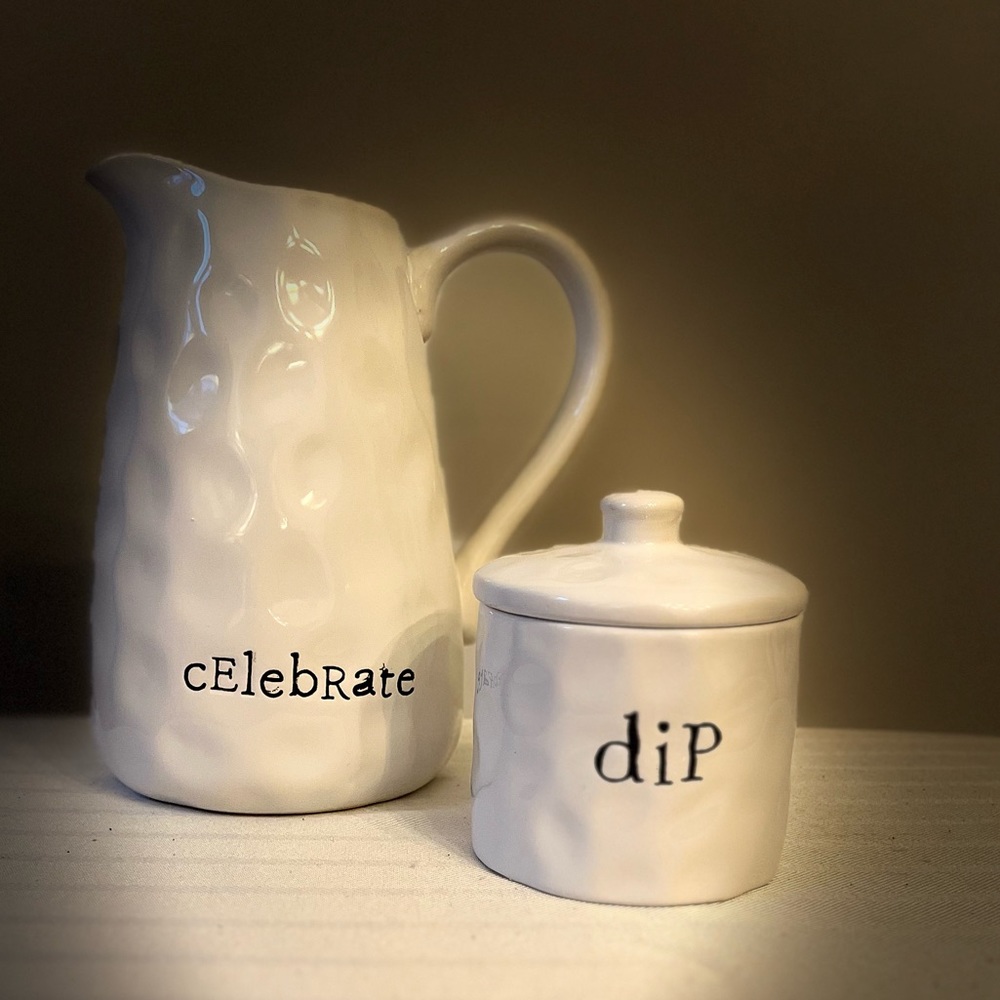 “Celebrate” Pitcher & Dip Jar Bundle
